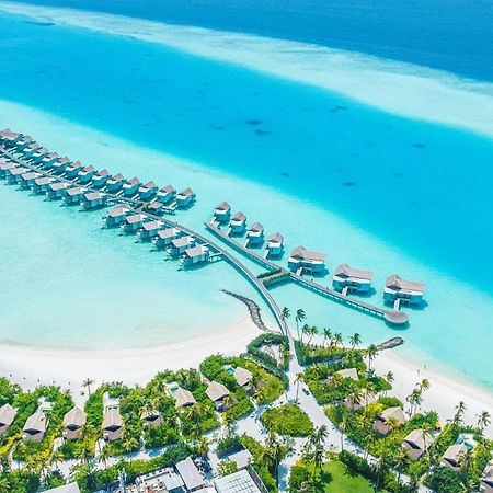 马尔代夫硬石酒店 Emboodhoo Lagoon 外观 照片 Aerial view of the resort