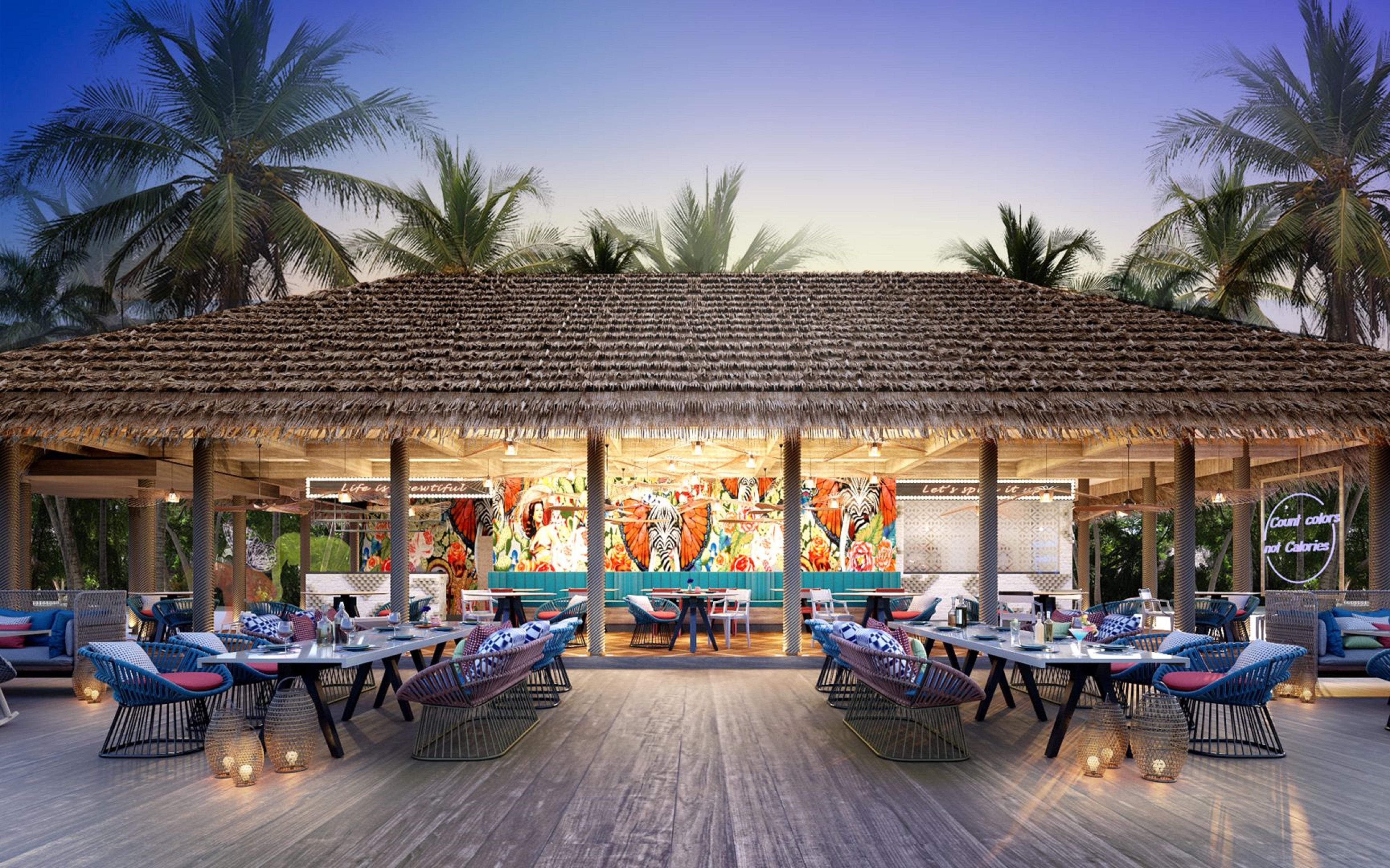 马尔代夫硬石酒店 Emboodhoo Lagoon 外观 照片 The Beach Club