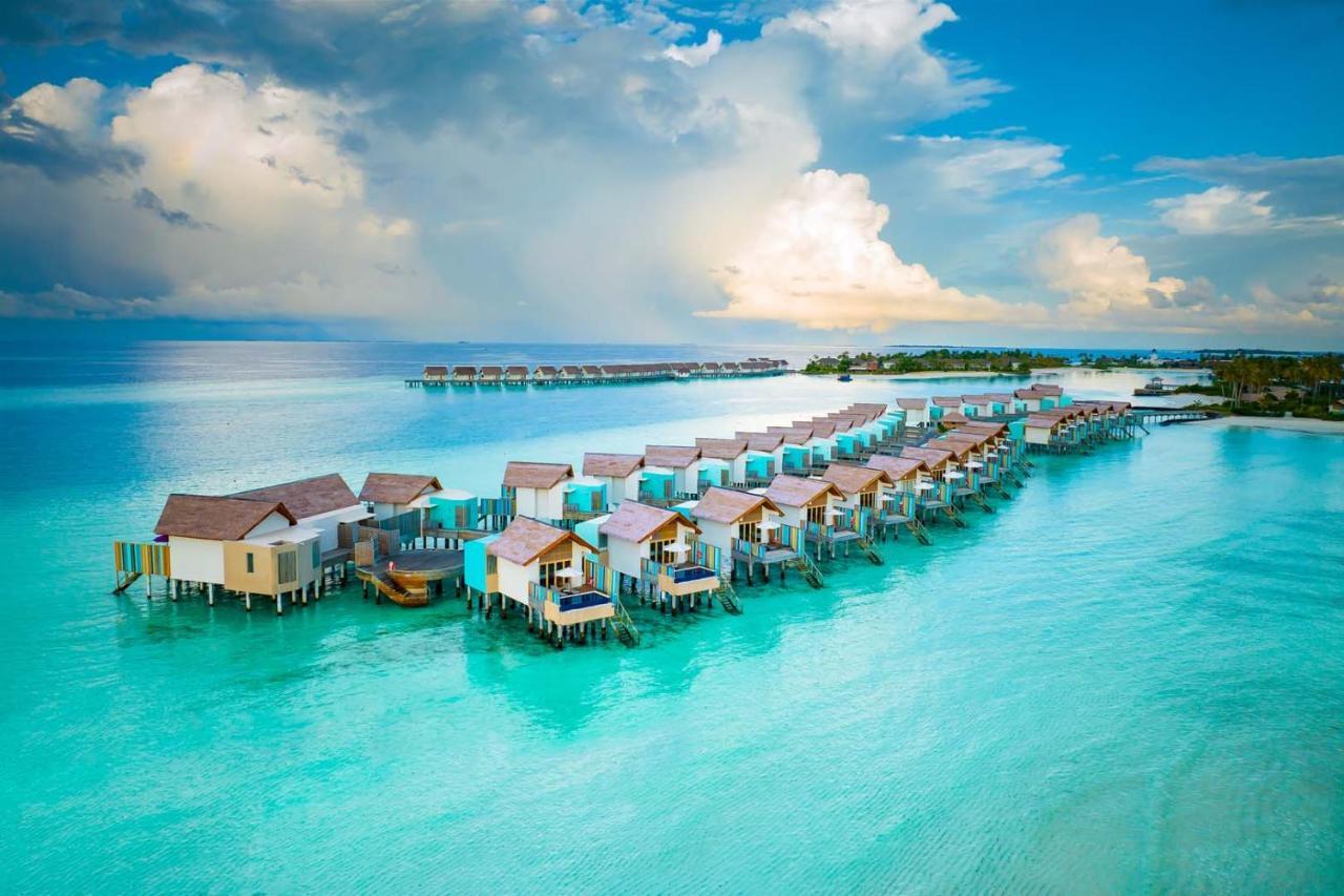 马尔代夫硬石酒店 Emboodhoo Lagoon 外观 照片 The resort's villas