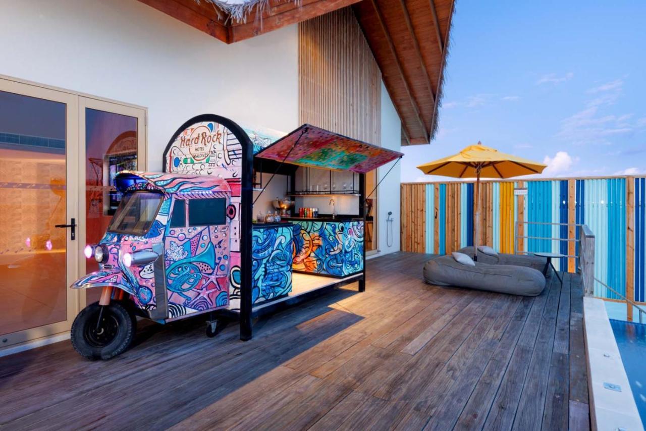 马尔代夫硬石酒店 Emboodhoo Lagoon 外观 照片 The Deck at W Maldives
