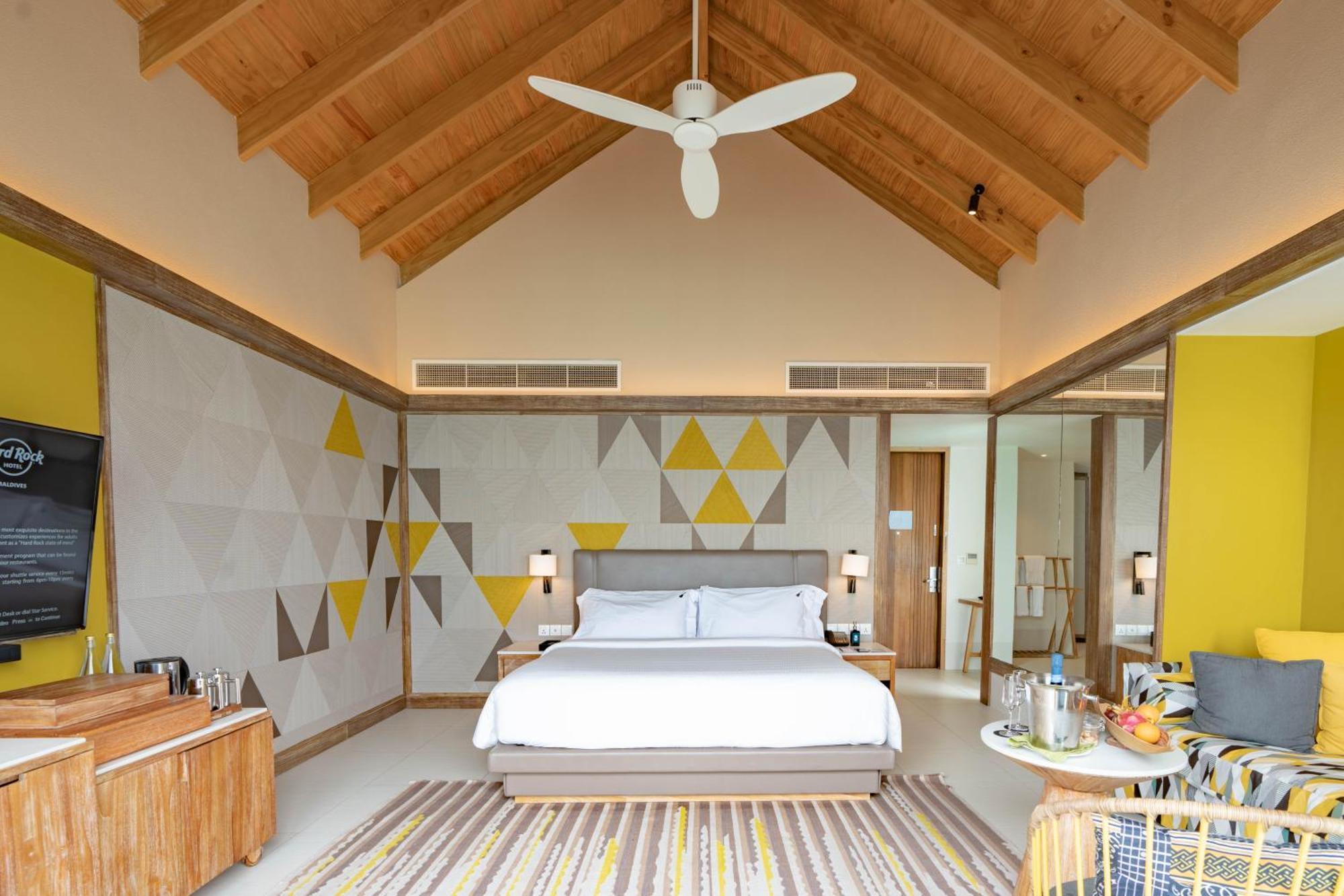 马尔代夫硬石酒店 Emboodhoo Lagoon 外观 照片 A bedroom at the hotel