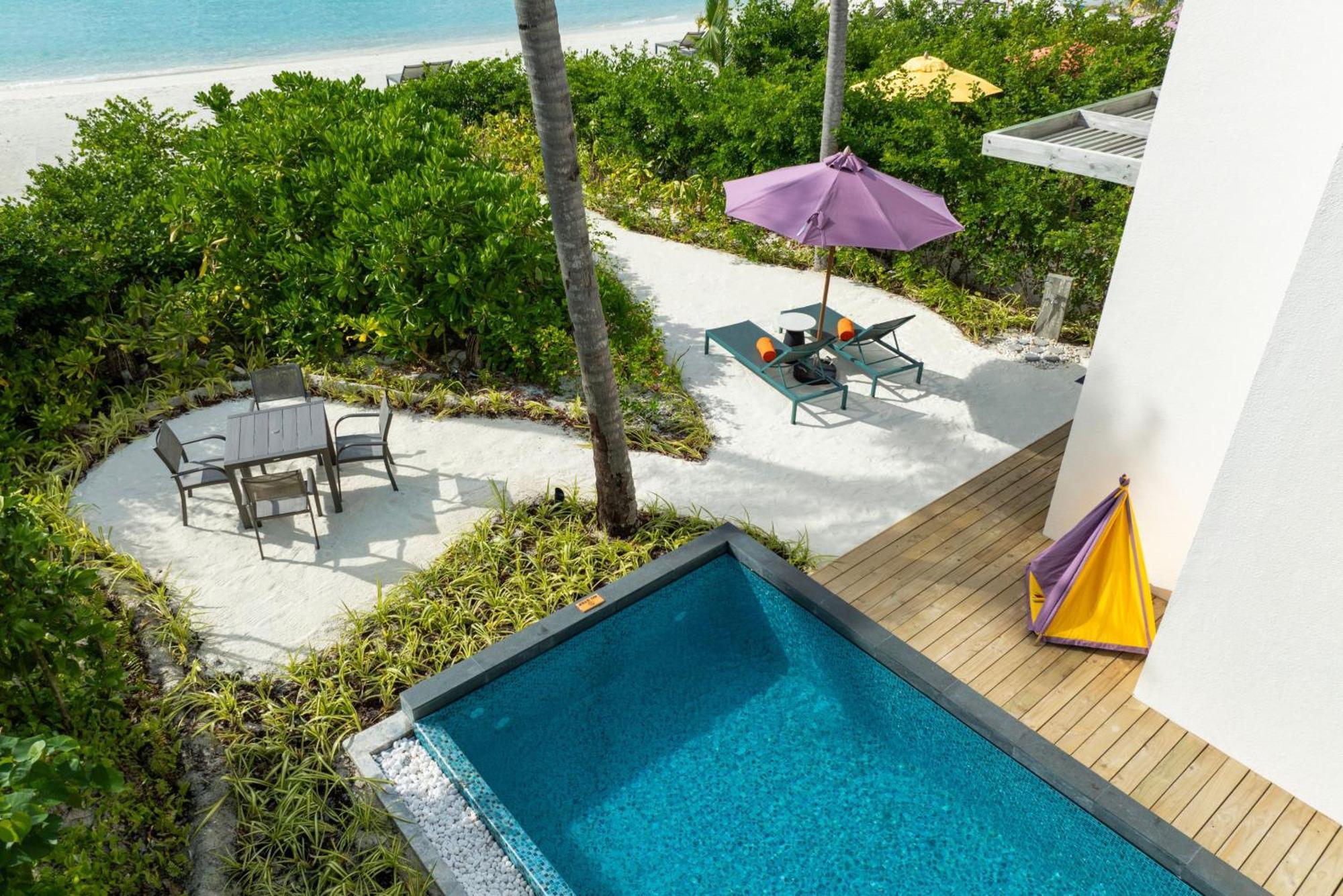 马尔代夫硬石酒店 Emboodhoo Lagoon 外观 照片 A private pool at the hotel